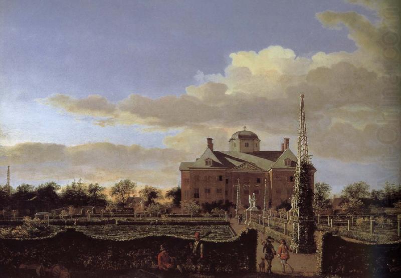 Castle Garden in the rear, Jan van der Heyden